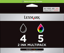 New Genuine Lexmark 4 5 2PK Box Ink Cartridges X Series X2690 X4690 X5690 picture