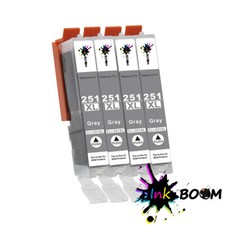 4 Grey Ink Cartridge for CLI-251XL MG6320 MG7120 IP8720 MG7520 picture