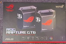 ASUS ROG Rapture GT6 WiFi 6 Tri-Band Gaming Mesh Router System 2-Pack #1 picture
