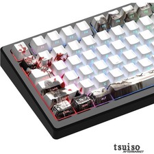 XVX Plum Blossom PBT Keycaps Set for 60%/75%/100% Keyboards - Shine & Durability picture