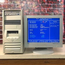 Classic Custom Beige ATX Retro Gaming PC 490MB RAM Works Great No HDD picture