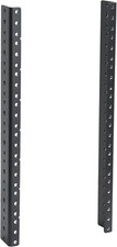 2 PCS 8U Rack Rails Tapered Holes Rack Mount Rails for Recording & Network Woode picture