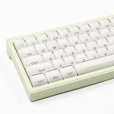 White Crystal Jelly Keycaps Custom Side Printed 113 Keys Translucent OEM Set picture
