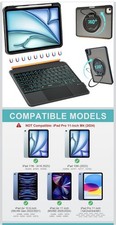 WIWU iPad Case Keyboard 11” 360°Stand Magnetic Detachable 7 Color Backlit Keys picture