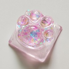 Pink Cat Claw Keycap Drip Glue Backlight ESC Arrow Replacement Cherry MX picture