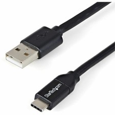StarTech 6.6 ft. USB to USB-C Cable Black - 10-Pack USB2AC2M10PK picture