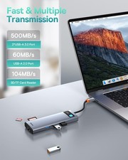 Baseus Metal Gleam Series 9-in-1 Multifunctional Type-C HUB Docking -  Gray picture