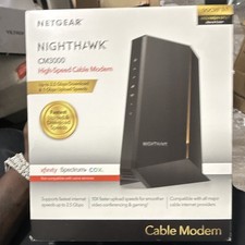 NETGEAR Nighthawk CM3000 Cable Modem DOCSIS 3.1 2.5Gbps Black picture