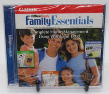 CANON OFFICE READY: FAMILY ESSENTIALS PC CD-ROM SOFTWARE FOR WIN 95/98 HOME MGMT picture