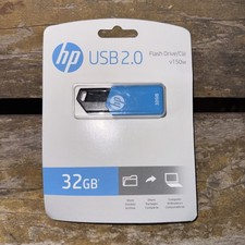 HP USB 2.0 Flash Drive 32GB v150w Blue picture