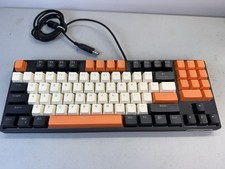 HAVIT KB487L Mechanical PC Keyboard Red Switch 89 Keys  (Black/Orange/White) picture