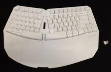 Perixx Mini Wireless Ergonomic Split Keyboard Periboard-613 W USB Receiver White picture