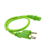 Green 2 FT COMPUTER POWER SUPPLY AC CORD CABLE WIRE FOR HP DELL ACER DESKTOP PC picture
