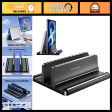 Adjustable Vertical Laptop Stand Holder - Space-Saving 3-in-1 Organizer for 17.3 picture