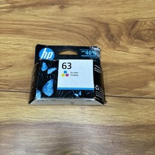 NEW Genuine HP 63 Black Ink Cartridges, DeskJet, OfficeJet Exp April 2023 picture