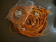 Bulk Lot of Fiber Optic Cables Patch Cords Jumps Pigtails and Plugs picture