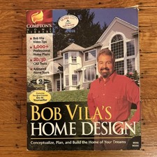 1998 Bob Vila’s Home Design Windows 95 Big Box Double CD- ROM picture