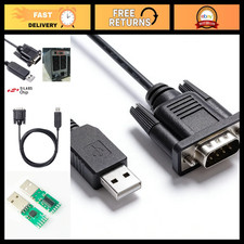 USB RS232 Serial to DB9 Male Cable for APC Smart UPS - CP2102 Chip, Win/Mac/Linu picture