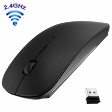 2.4GHz Optical Wireless Slim Mouse With Mini USB Receiver For Laptop PC  picture
