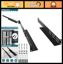 Universal 4-Post Rack Mount Rails - Adjustable Depth 16