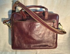 Laptop Bag Lucaldo Genuine Italian Leather Computer Bag Brief Case picture