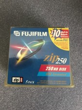 5 pack of 250MB Zip Disks by FujiFilm IBM Formatted Brand New & Sealed picture
