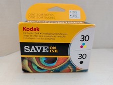 Genuine OEM KODAK 30 Black And Tri-Color Ink Cartridge Lot Combo Pack NEW Sealed picture