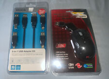 Belkin 5 in 1 USB Adapter Kit And Retractable Travel Mouse NEW picture