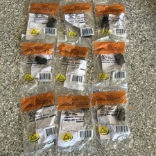 9 Pack Allen Tel  AT66C-00 Black CAT 6 Coupler Keystone 93S9 E131692 picture