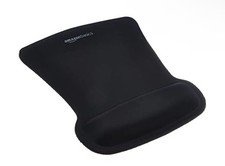2-Pack Amazon Basics Rectangular Gel Computer Mouse Pad with Wrist Rest, Black picture