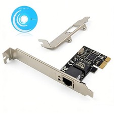 Add Gigabit Ethernet Port PCIe Low Profile Card 10/100/1000 Mbps for Desktop PC picture