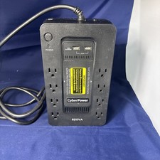 CyberPower SX650U 650VA 360W UPS Desktop Battery Backup Black Surge NO BATTERY picture