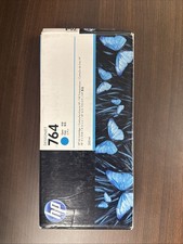 Genuine HP 764 Cyan 300ml Ink Cartridge Apr 2021 Sealed picture