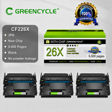 GREENCYCLE 3PK CF226X Toner Cartridge Compatible with HP 26X Pro M402dne MFP M42 picture