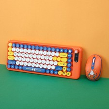 Miffy Wireless Keyboard Mouse Set Bluetooth 2.4GHz Quiet Korean English ROYCHE picture
