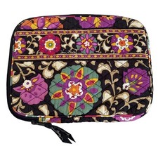 Vera Bradley Rhythm and Blues Quilted Tablet Sleeve Case Floral Purple picture