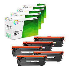 5Pk TCT Premium 213Y BCYM Super HY for Compatible HP 5700dn 6700 Toner Cartridge picture