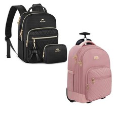 MATEIN Mini Backpack for Women, Rolling Backpack for Women, 17 Inch Travel La... picture