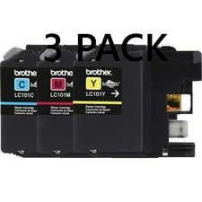 Brother Standard-yield Color Printer Ink Cartridges - Pack of 3 EXP: 09-2026 picture