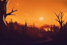 Landscape  art sunset mountains Custom Gaming Mat Desk picture