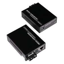2 PCS Bidi Single Mode Dual SC Fiber Gigabit Ethernet Media Converter 30km picture