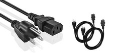 2 PCS 25Ft Universal PC Power Cord 3 Prong C13 To NEMA 515P 18AWG 10A 125V picture