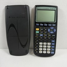 Texas Instruments TI-83 Plus Graphing Calculator Black w/ Cover TESTED WORKING picture