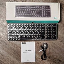 Jelly Comb B45B-2 Wireless Slim Rechargeable Keyboard with Round Keycaps picture