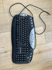 Logitech Elite Keyboard, black and silver, wired USB connection, ergonomic picture