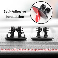 8 Pcs Car Interior Wire Cable Holder Clip Charger Line Organizer Accessories picture