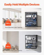 VEVOR 12U 4-Post Open Server Rack - 23