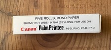 VTG Canon Palm Printer Paper Rolls 5 Full Rolls P3-D P5-D P6-D P7-D 38MM x 9.75M picture