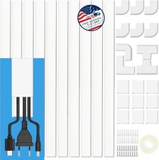 Kit de canaletas para cables - Ocultador de cables pintable de 157