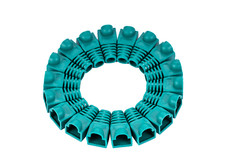 100 pcs Boot Cap Cover for RJ45 Network Connectors Cat5 Cat6 Cat5e Cable Green picture